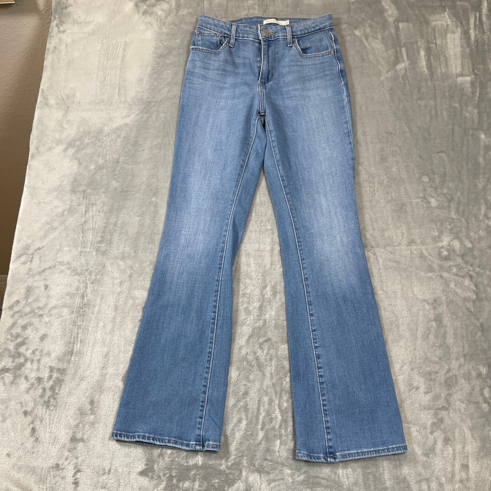 Levis 725 High Rise Bootcut Jeans Womens 26 Medium Wash Blue Denim 18759-0086